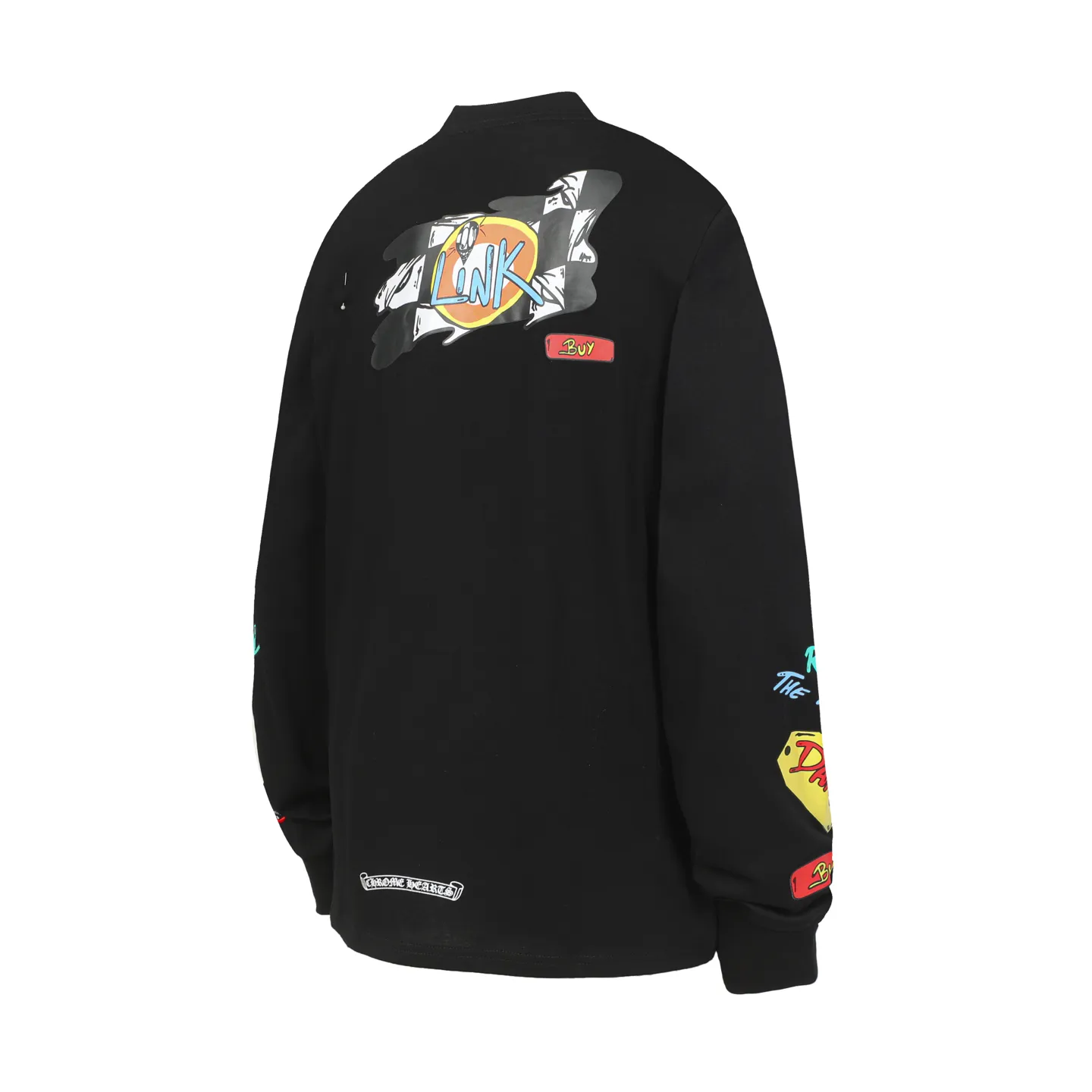 P160 Cross-border model. Those who pursue quality, please do not place an order. -Chrome Hearts/Chrome Hearts Sanskrit graffiti spoof printed popular long-sleeved T-shirt -High weight, high density and high quality. The wool is soft, delicate and skin-friendly. It feels soft and silky. It has excellent warmth and skin-friendly properties.